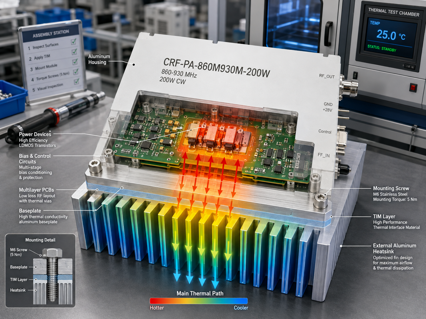 Design Guide: 860-930 MHz 200W Narrowband RF Amplifier Integration