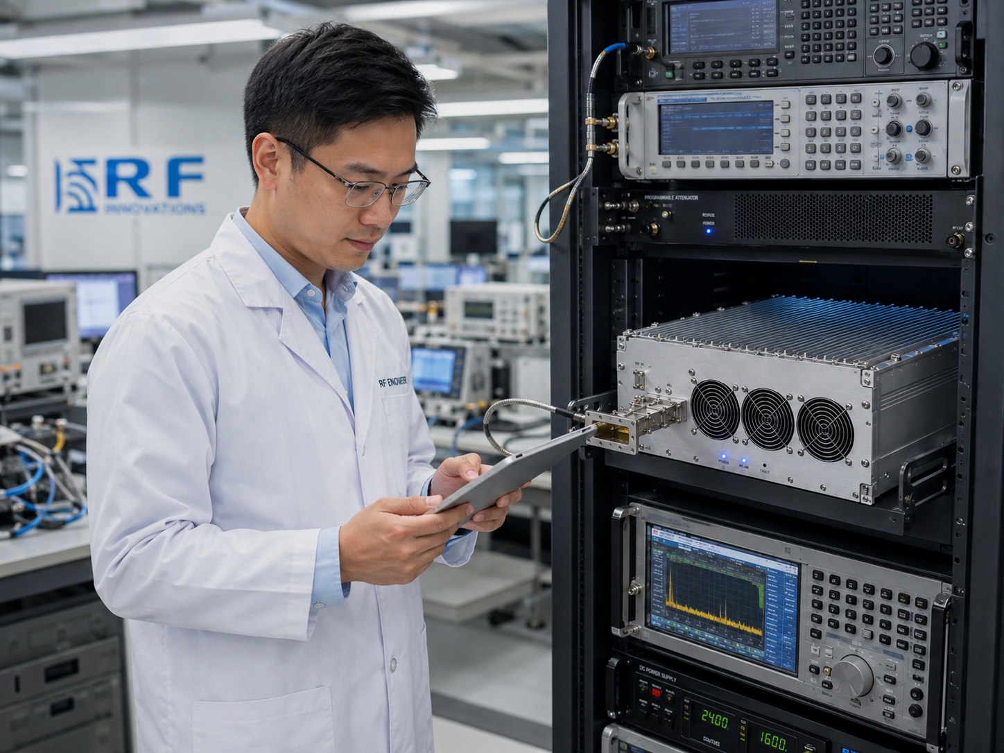6-18 GHz 300W Microwave RF Amplifier Rack Checklist