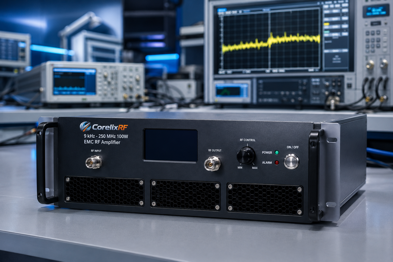 9 kHz-250 MHz 100W EMC RF Amplifier Acceptance Plan
