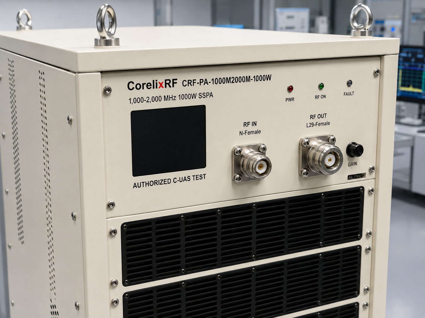 Counter UAS Amplifiers for Authorized 1-2 GHz RF Test Systems