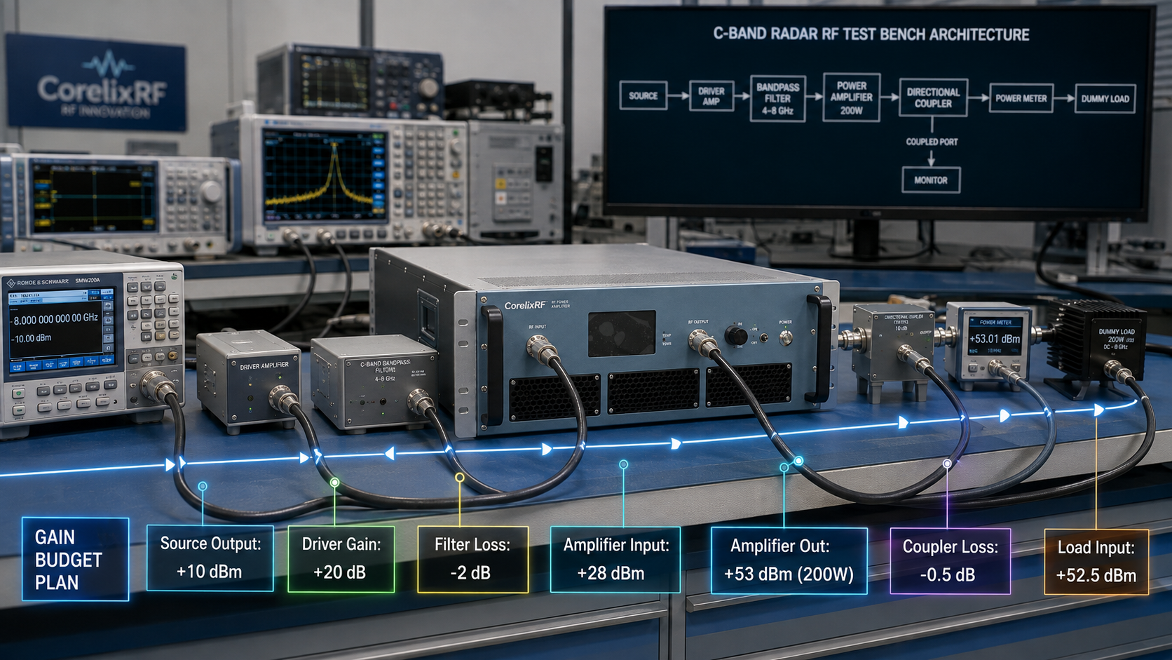 C-Band Radar Amplifiers: Gain, Cooling, and Rack Planning Guide