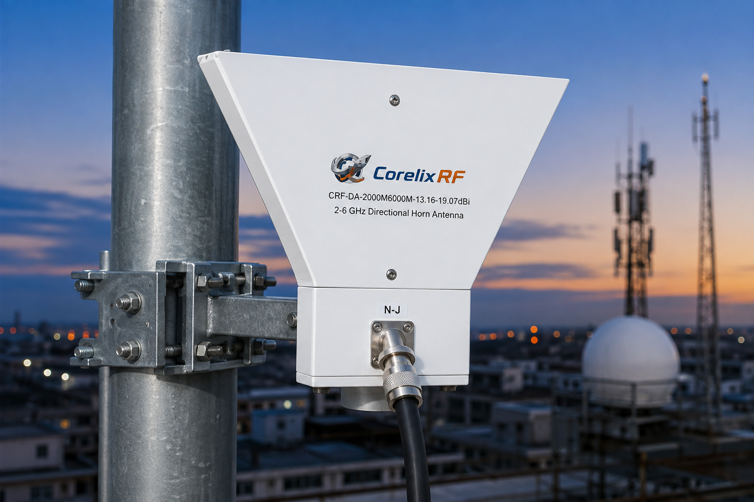 2-6 GHz Directional Horn Antenna for Fixed RF Coverage