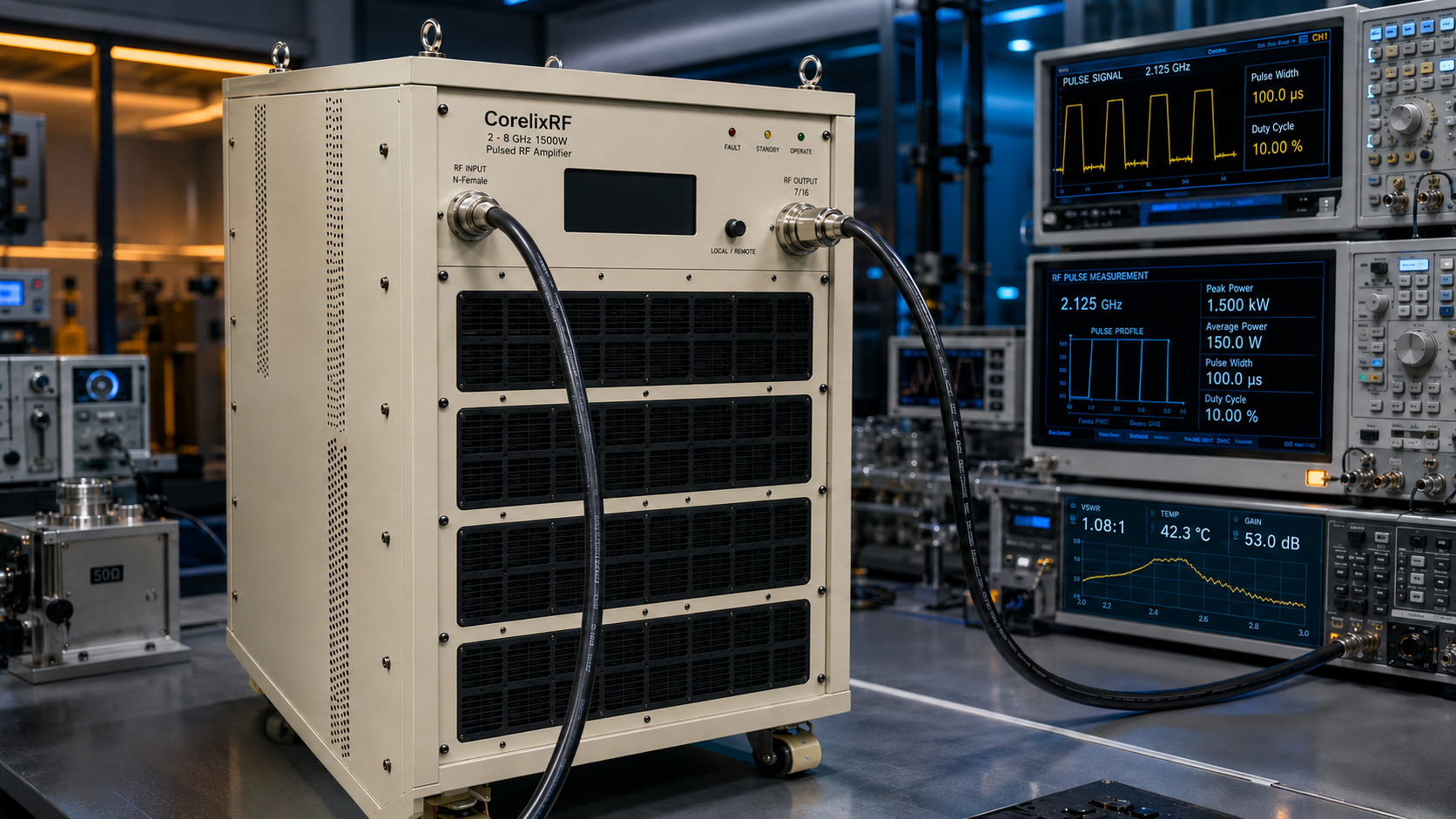 2-8 GHz 1500W Pulsed RF Amplifier Operator Training Guide