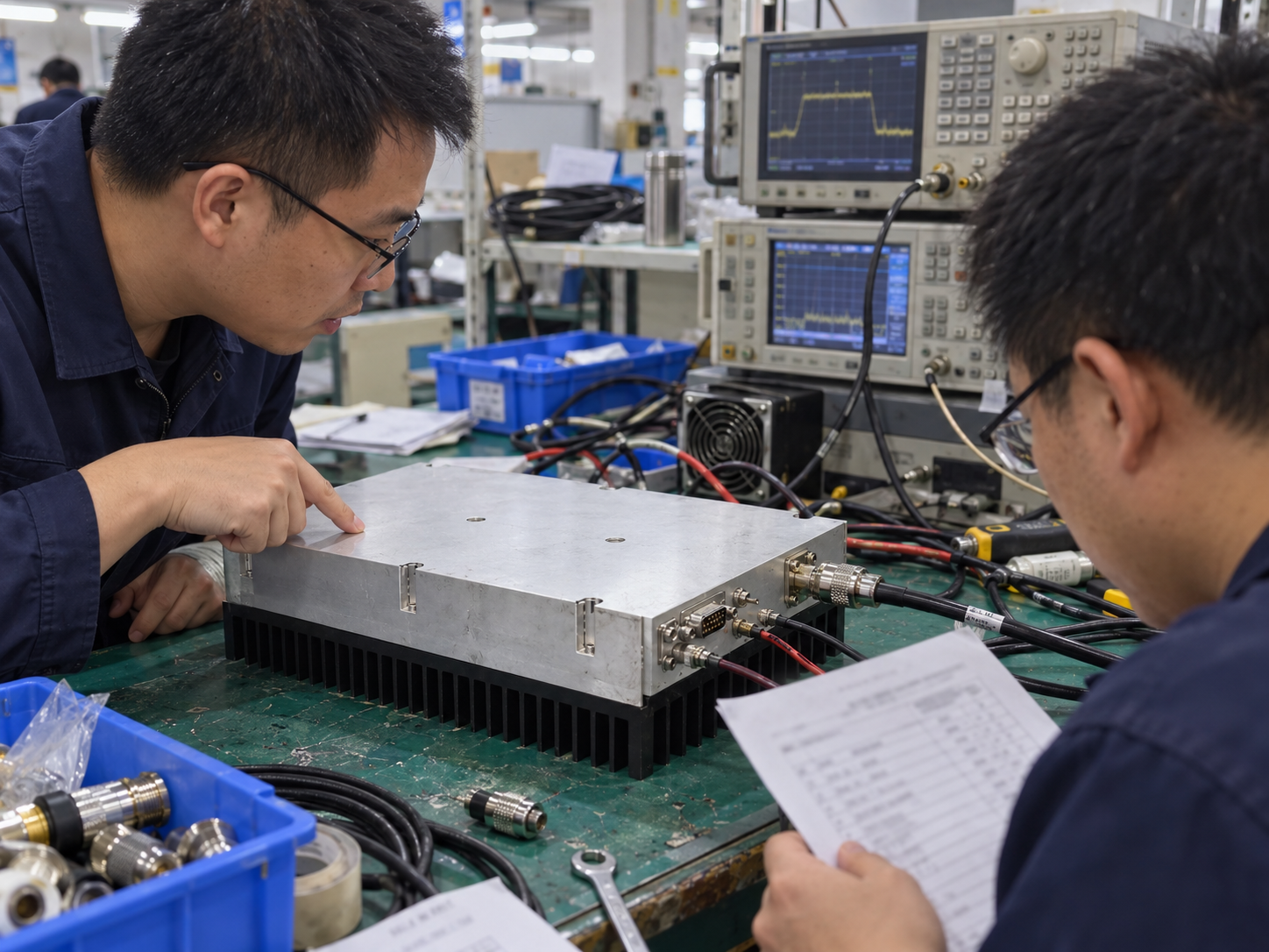 Protection verification closeout with the module connected to the test path